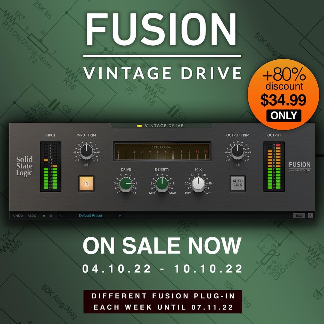 Solid state logic 5 weeks of fusion ssl fusion vintage drive 82 