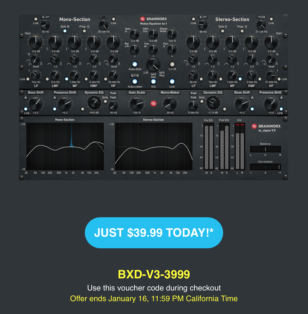 Plugin Alliance/Brainworx bx_2098 EQ【オンライン納品】【在庫あり