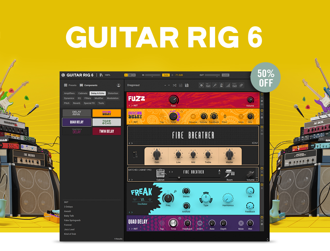 종료) Native Instruments - Guitar Rig 6 Pro 50% 할인 - 할인/무료